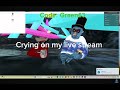 Me crying on my live