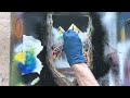 Spray paint tutorial - jungle waterfall