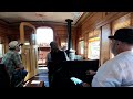 Riding Behind The INYO 4-4-0 Steam Engine in the #4 V&T riding car