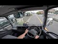 2016 Isuzu ELF a small truck in Japan - Test Drive - POV with Binaural Audio