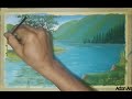 painting simple natural landscapes for beginners//nature paintings.