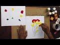 Flower Stencil / Stencil Art for beginners at home