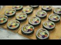 이제 김밥은 이렇게 싸세요‼️ 예쁜 김밥 만들기 | 회오리김밥 | Korean Tornado Gimbap, Vegetable Gimbap