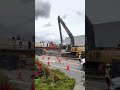 John Deere 350G-LC Long Reach Excavator Loading Dump Trucks (Coquitlam, BC Canada)