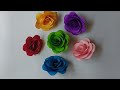 How To Make Realistic Easy paper Rose's ||paper flower DIY || Rose flower