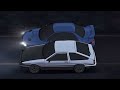 AE86 vs  Impreza Initial D Fourth Stage #initiald #anime #manga