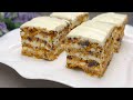 Juicy carrot cake! No flour, sugar, butter or eggs! my dearest