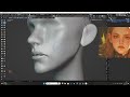 Blender 3D Character Sculpting girl 01