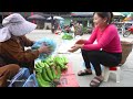 Harvesting Banana Goes To Market Sell - Take care of the sugarcane garden | My Bushcraft / Nhất