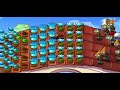 Plants vs Zombies Survival ROOF Gameplay - But With Blue Plants Only