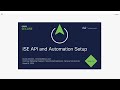 API and Automation Setup