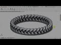 Exercise 98: How to make a 'Braided Band' in Solidworks 2018