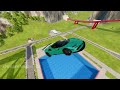 High Speed Jumping In Pool  - BeamNGDriveR