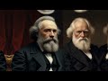 Karl Marx versus Charles Darwin: socialism versus evolutionism.
