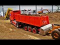 House on Fire RC Fire Trucks Turntable Ladder Police Cars Excavators Tractor Construction Site Mix