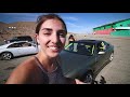 SPOILED GIRL DOMINATES RACETRACK IN LS SWAPPED 240SX!