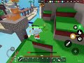 Playing bedwars with a friend