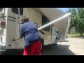 How to Install a RV Motorhome Awning (How to replace the awning material) by yourself