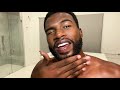 Model Broderick Hunter’s Nighttime Skincare Routine | Go To Bed With Me | Harper's BAZAAR