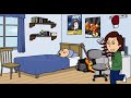 Caillou blows up his parents room while live streaming/grounded/punished