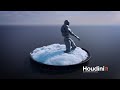 Droid Snow Interaction in Houdini