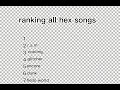 ranking hex fnf songs