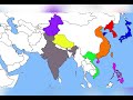 China, North Korea, and Pakistan vs South Korea, Vietnam, Philippines, Japan, and India mapped