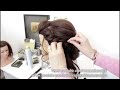 Messy low bun. Bridal hairstyle. Hair tutorial. Hairstyles for girls. Party hairstyles