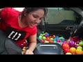 مقلب الكرات الملونة في سيارة بابا!! ردة فعله ضحك 😂  crazy ball pit car prank on dad's car