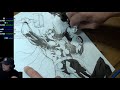 Jim Lee drawing Thor as a tribute to Stan Lee