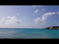 American 757 landing at St Maarten