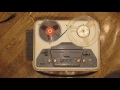 Short demonstration of Luxor reel-to-reel tape recorder model MP411