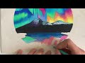 How to draw an Aurora/Northern Lights Night Sky with coloured pencils - STEP BY STEP