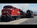 A MOMENT IN HISTORY WITH CP 2816 ARRIVING IN KC WITH CPKC 9375 & MORE!!