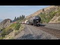 Short BNSF eastbound with 5 locomotives. September 6, 2021. Verdi, Nevada.