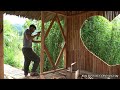 Tgether Build a happy life. NHAT and BINH harvest bamboo shoots. KONG repairs houses