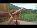 how to make bamboo gun- cara membuat pistol bambu peluru tusuk sate@Opakreatif #idekreatif #diy
