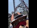 Goliath Six Flags Great America front row. Recorded with prescription glasses with retention cord.