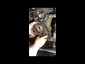 Installing timing gear on the crankshaft of  a Toyota FJ 40 Landcruiser