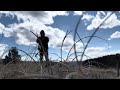 Tai Chi on a windy day at the Rio Grande Gorge