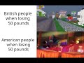 british people losing 50 pounds vs americans