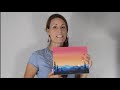 Acrylic Painting Tutorial for Beginners | Easy Sunset Landscape Painting
