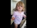 Maddie plays piano. BausChildBeats