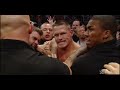 The brawl between Brock Lesnar and John Cena: Raw, Sep. 25, 2014