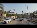 Driving Hollywood Sign to Santa Monica via Downtown Los Angeles