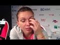 Halep after final 3