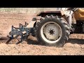 Sugarcane farming making lines on land