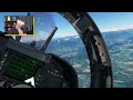 Flying an F/A-18 Super Hornet through some alps in VR - MSFS 2020