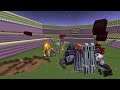 SKELETON & IRON GOLEM ARMY Vs PILLAGER & WITHER SKELETON ARMY MOBS BATTLE IN MINECRAFT