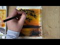 Watercolor Painting For Beginners | Sunset Landscape | Watercolor Tutorial
